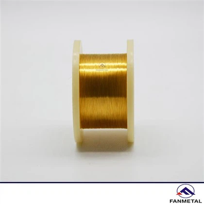 Gullhúðaður Tungsten spólaður vír